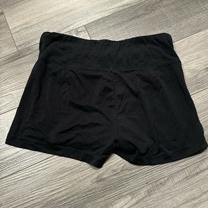 Black workout shorts